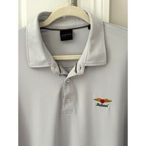 Dunning Golf Baltusrol Golf Club Polo Shirt Mens XXL Gray Performance Logo